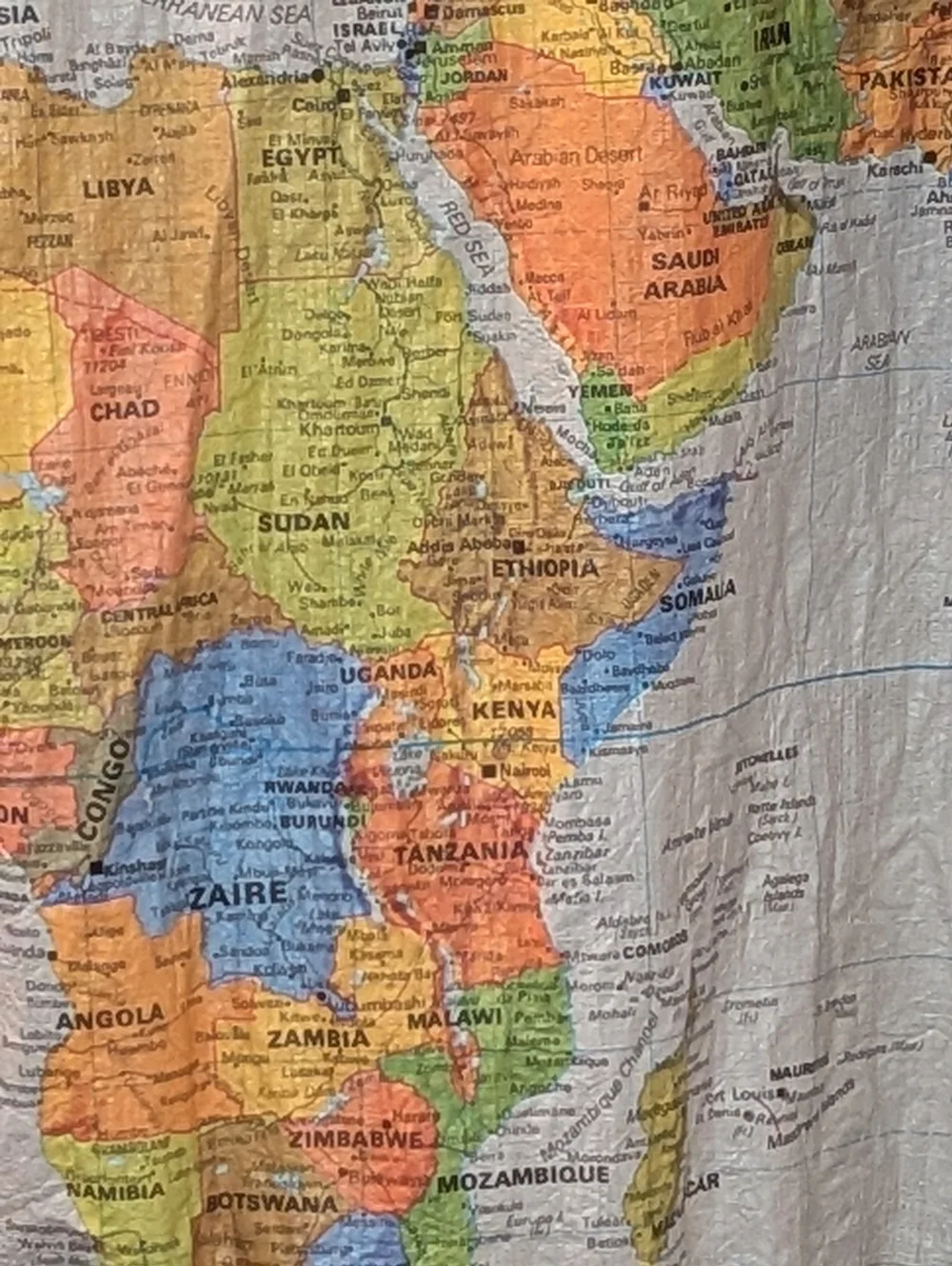 Vintage 1989 “Wearin’ the World“ Kurt Cobain Tyvek Atlas World Map Jacket